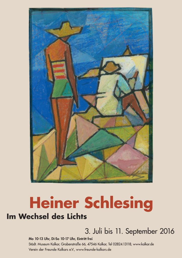 Ausstellungsplakat Heiner Schlesing