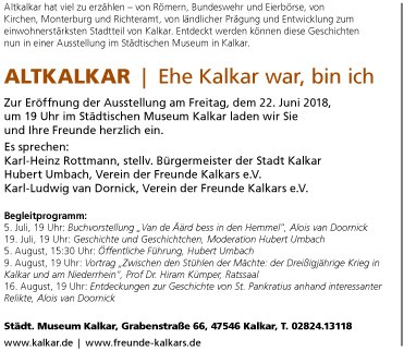 Einladung Ausstellung Altkalkar