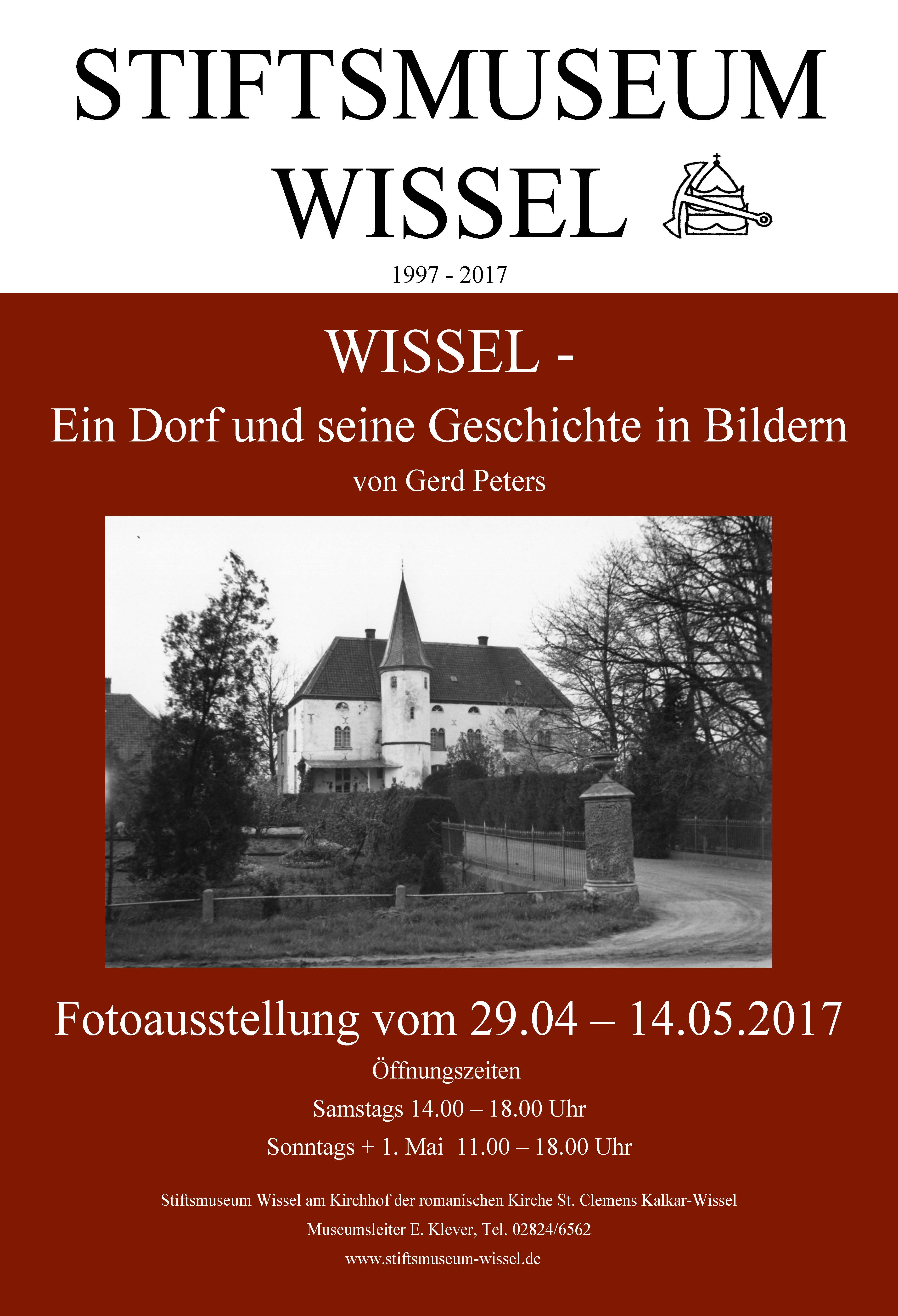 Plakat zur Austellung im Stiftsmuseum Wissel