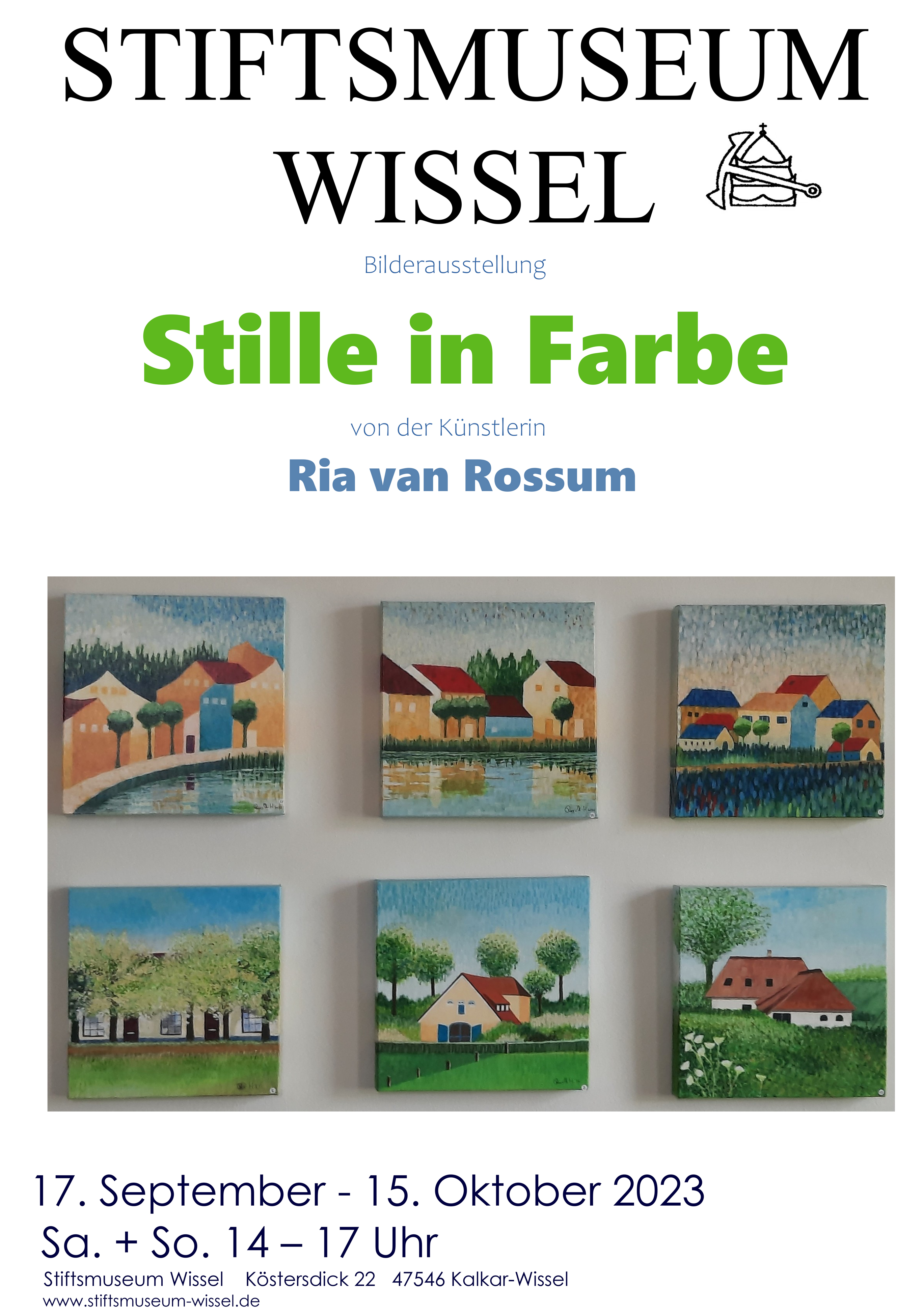 Ausstellung "Stiile in Farbe" im Stiftsmuseum Wissel