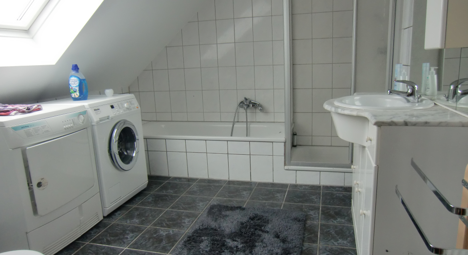 Attraktive Ferienwohnung, Ansicht Badezimmer