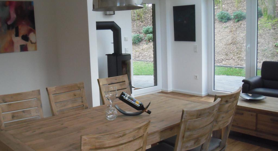 Ferienhaus am See in Kalkar-Wissel, Innenansicht Wohnraum