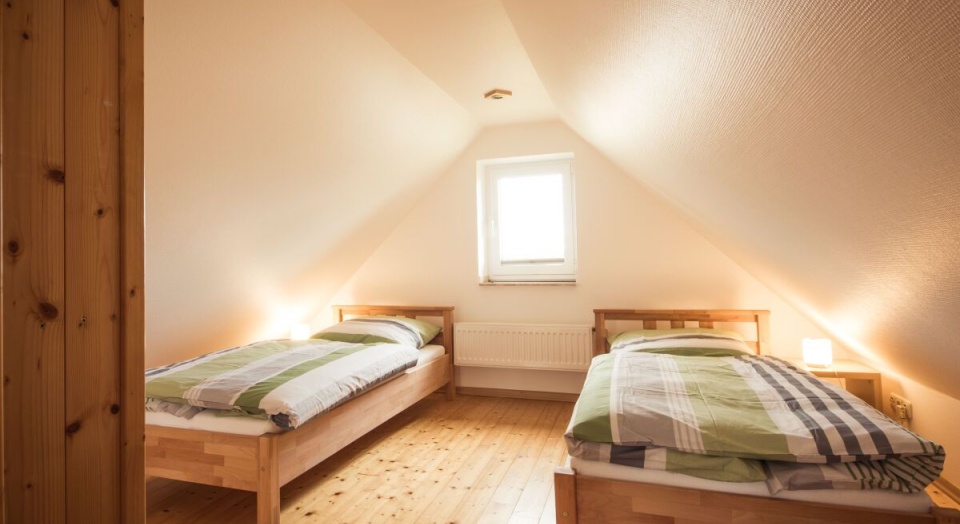 Ferienwohnung Spatzennest, Ansicht des zweiten Schlafzimmers