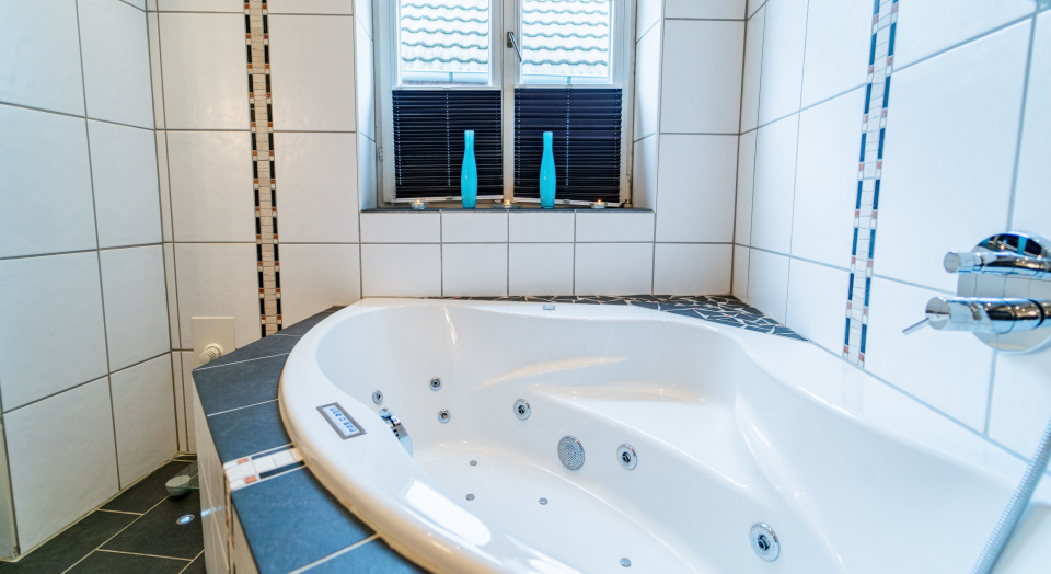 Das Foto zeigt das Badezimmer der Unterkunft "Traumhaus in klein am Niederrhein".