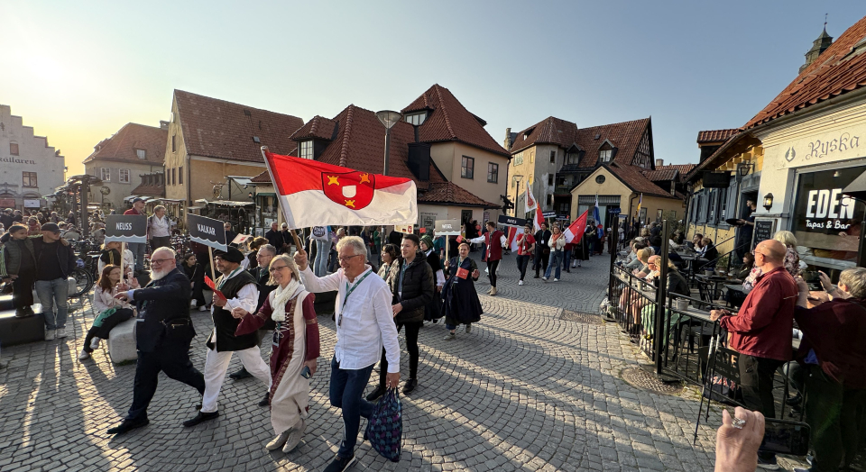 Die Rheinische Hanse fuhr vereint zum 45. internationalen Hansetag nach Visby. Mit dabei: Emmerich am Rhein, Dinslaken, Kalkar/Grieth am Rhein, Neuss, Rees und Wesel.