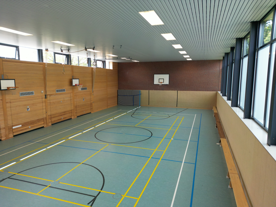 Das Bild zeigt die Sporthalle in Appeldorn.